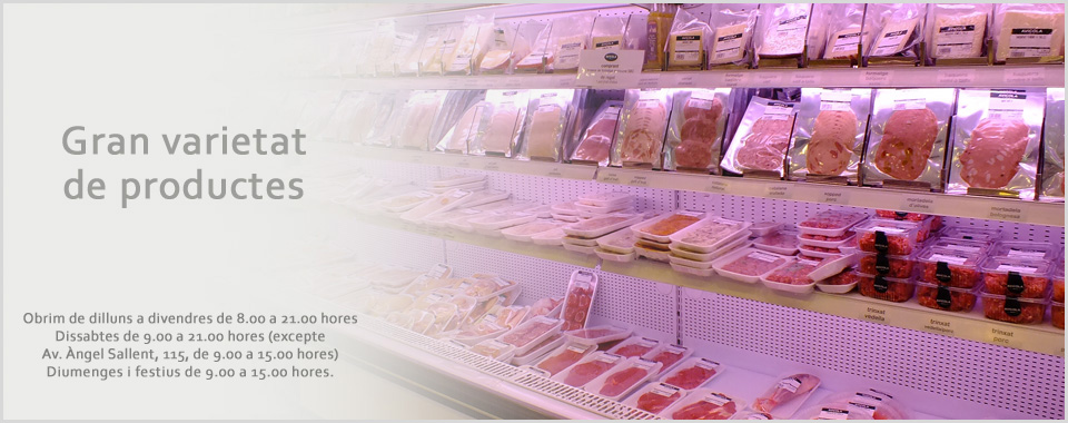 gran varietat de productes